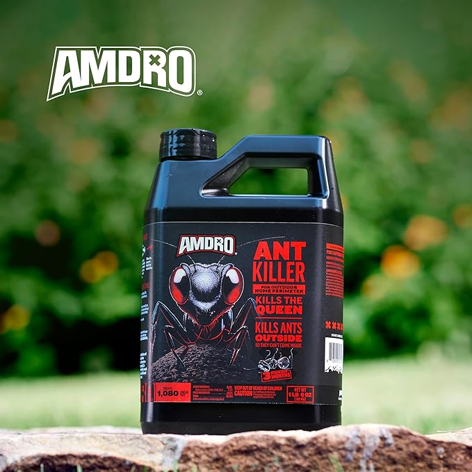 Amdro 100550427 Ant Killer for Outdoor Home Perimeter 24 oz, Black Label