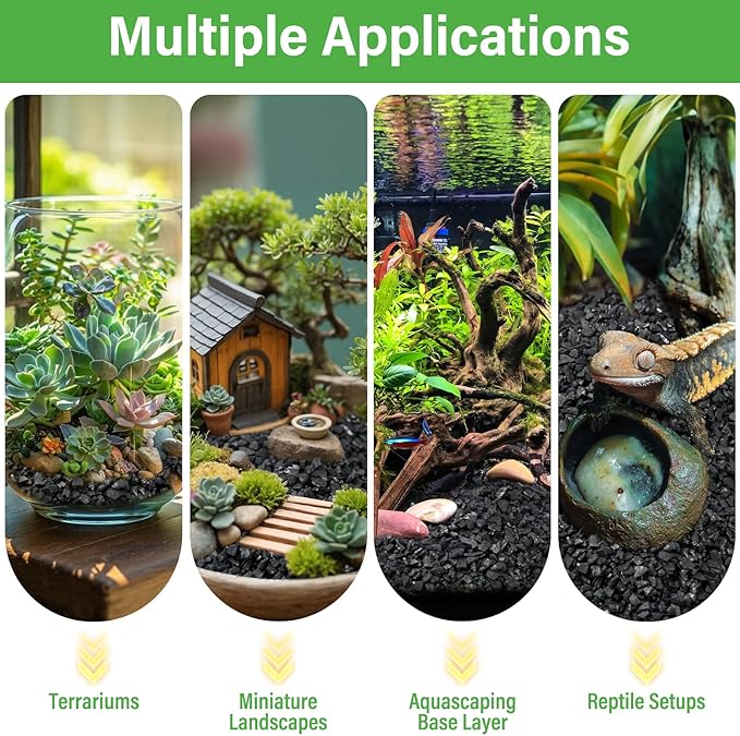 Legigo 12QT All Natural Horticultural Charcoal- Activated Hardwood Plant Charcoal for Soil Amendment, Conditioning Bonsai Soil, Succulent, Terrarium Supplies, Indoor Plant Potting Soil