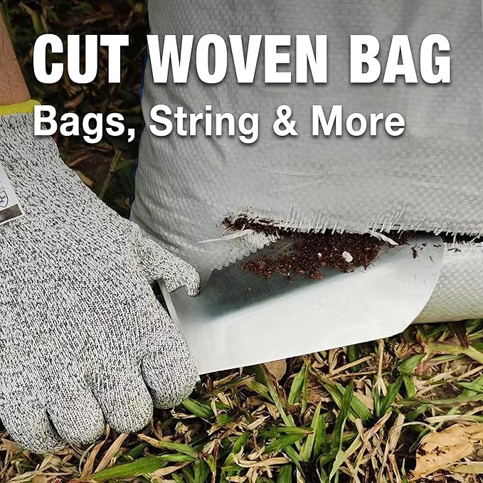 4-in-1 Hori Hori Garden Knife Heavy-Duty Small Gardening Trowel, for Quick Digging, Cutting, Weeding