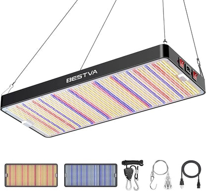 BESTVA DC4000 LED Plant Light for Indoor Gardens, Full Spectrum Lamp for Vegetables, Tomatoes, Peppers, and Herbs