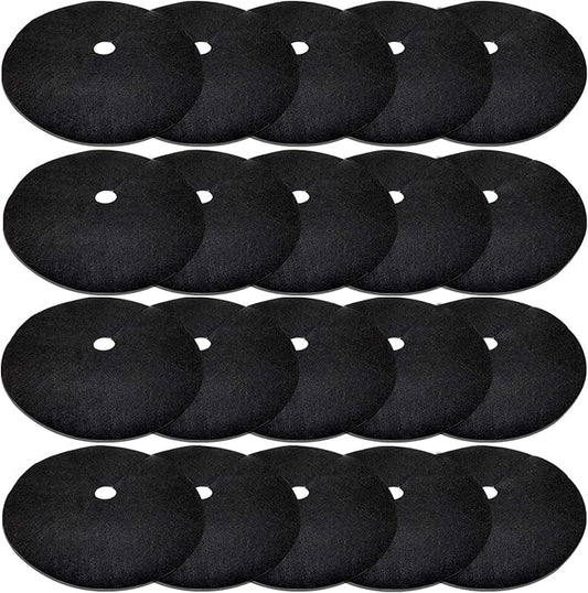EBaokuup 20 Pack 16.5 Inch Non-Woven Tree Mulch Ring - Degradable Tree Protector Mat, Reusable Tree Weed Barrier Mat for Weed Control Root Protection
