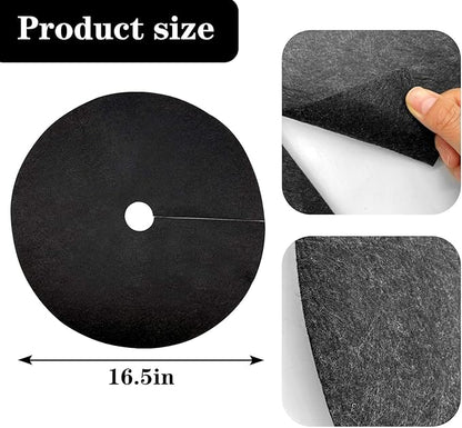 EBaokuup 20 Pack 16.5 Inch Non-Woven Tree Mulch Ring - Degradable Tree Protector Mat, Reusable Tree Weed Barrier Mat for Weed Control Root Protection