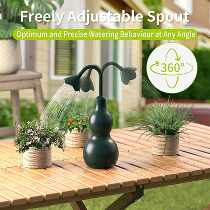 Squeeze Bottles for Plants, 11oz Small Watering Can for Succulent, Muti-Function Squirt Bottle for Seedling Watering, Wash, Tattoo, Dark Green