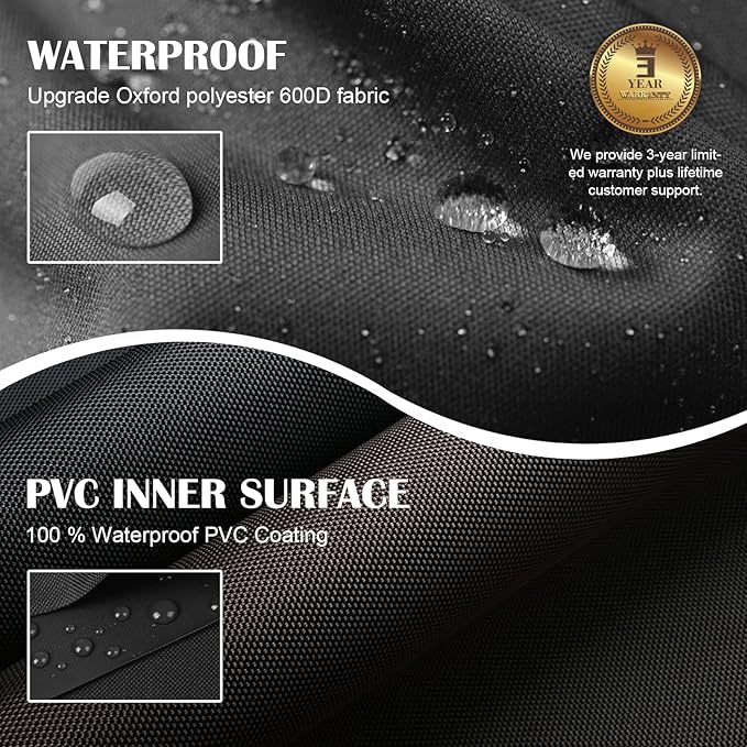 22 inch Griddle Cover for Blackstone 22 inch 17 inch Griddle with Hood and Stand, Grill Cover Exclusively Fits for Blackstone 22” Grill with Hood, 600D Heavy Duty Weather Resistant