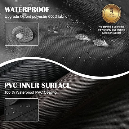 22 inch Griddle Cover for Blackstone 22 inch 17 inch Griddle with Hood and Stand, Grill Cover Exclusively Fits for Blackstone 22” Grill with Hood, 600D Heavy Duty Weather Resistant