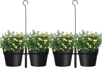 Gardzen Hanging Planters, Hanging Pots Holder for Plants Outdoor & Indoor, Plant Hangers for Plant Flower, M