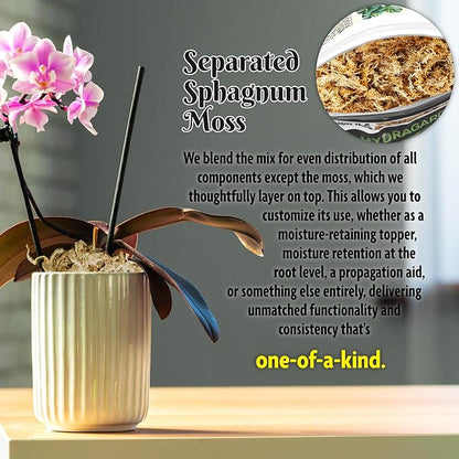 Forbidden Cereal Soilless Houseplant Potting Mix - Chunky Soil for Aroid Tropical Plants & Flowers - 8 Ingredients, No More Overwatering, Versatile Moisture Retention, Peat Free & Organic - 6.5QT Bag