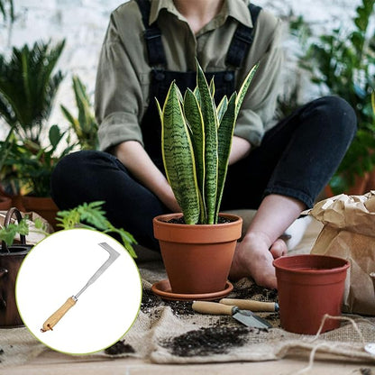 HARFINGTON Hand Weeder 13 x 7.7 Stainless Steel - Garden Trowel with Ergonomic Handle