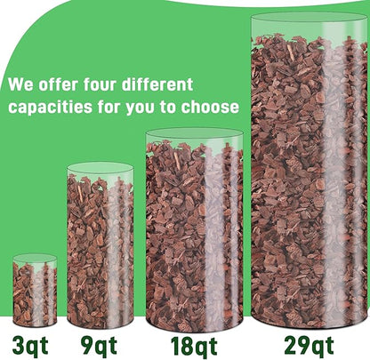 3 Quart Organic Orchid Bark for Potting-Natural Orchid Mulch for Potted Plants, Root Development of Orchid Plants and Garden Soil Amendment Mix