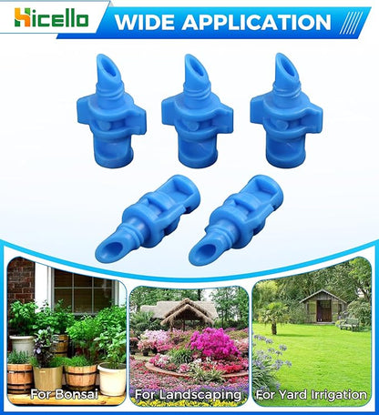 250PCS 90 Degree Misting Nozzle Irrigation, Sprinklers Sprayer for Garden Irrigation System, Micro Sprayer Refraction Automizing Drippers