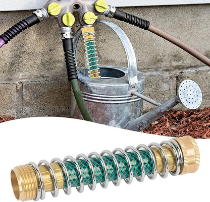 Hourleey Garden Hose Protector, Hose Extension Adapter with Coil Spring (4 PCS)