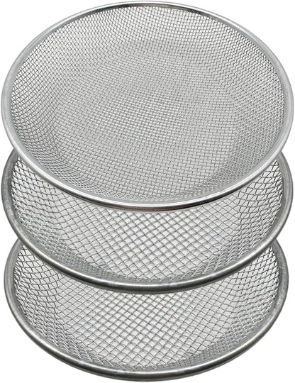 3 PCS Soil Sieve for Garen -12 inches Soil Sifter for Rocks Compost Suitable for 5 Gallon Drums 10mm，6mm，3mm