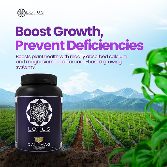 Cal/Mag Pro Series - Hydroponic Plant Nutrients - Supplement for Enhanced Plant Growth - Naturally Derived Premium Powdered Nutrient with Calcium and Magnesium for Soil, Hydroponic, & Coco Coir 60oz