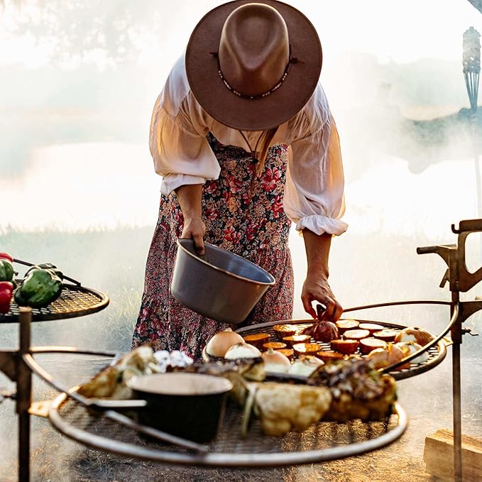 Outpost Grill 24 - Standalone Campfire Grate - Breeo X Series Accessory - Stainless Steel, Durable, USA Made - Campfire Grill Grate - Camping Cooking Rack with Carrying Bag - Fire Pit Accessories