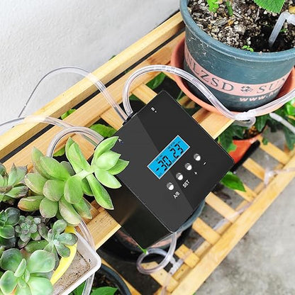Plant Watering Devices, 20 Potted Indoor Houseplants Support, Plant Watering Devices, Auto Drip Irrigation Kit Programmable Water Timer