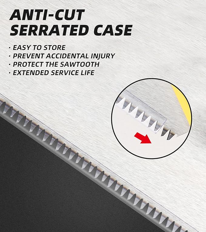 DOWELL 14 in Hand Saw - 11 TPI Fine Cuts Wood Saw Perfect for Sawing, Trimming, Gardening, Cutting Wood, Drywall, Plastic Pipes, Sharp Blade