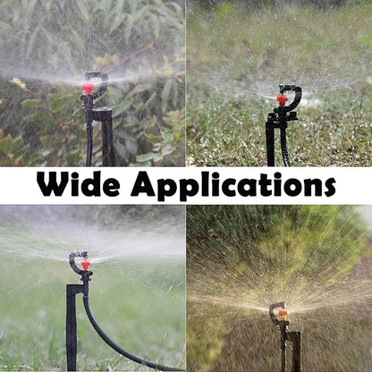 Milltrip 20pcs G Type 360 Degree Drip Irrigation Sprinkler Heads Adjustable Irrigation Drippers Sprinklers Garden Irrigation System Accessory for Garden Lawn Watering System