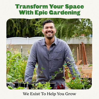 Epic Gardening Reusable Seed Starter Tray - Easy Watering Seed Starting Trays - Gardener Friendly Plant Trays for Seedlings | UV-Treated & BPA-Free -6-Cell Seed Starting Trays - 6 Trays/Pink