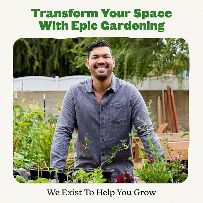 Epic Gardening Reusable Seed Starter Tray - Easy Watering Seed Starting Trays - Gardener Friendly Plant Trays for Seedlings | UV-Treated & BPA-Free -6-Cell Seed Starting Trays - 6 Trays/Sage Green