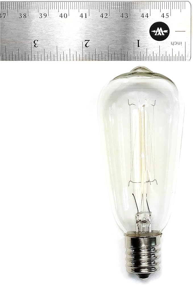 Hometown Evolution, Inc. Commercial Edison Bulb Outdoor String Lights with Hand-Threaded Filament (ST40 Lantern Edison - Commercial Black Wire, 100 ft)