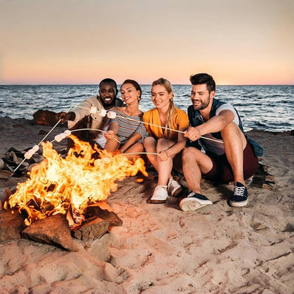 36 Inch Bamboo S'Mores Sticks.Use To Marshmallows,BBQ,Roasting,Camping.6mm Diameter.More Size Choices 6"/8"/10"/12"/36"(100 PCS)