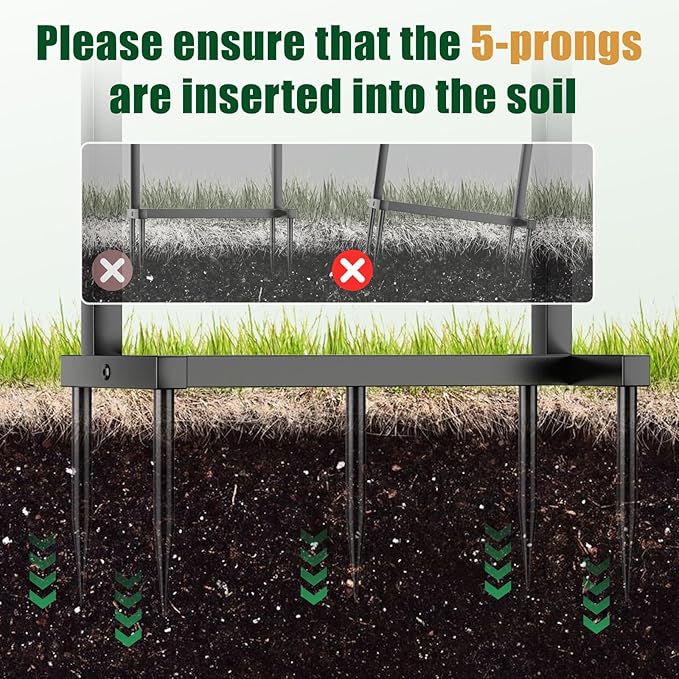 Garden Hose Holder, Heavy-Duty Metal Water Hose Holder with Detachable Storage Basket, Freestanding Hose Stand & Organizer for Outside Yard Lawn, Rust-Resistant Hose Rack for Easy Hose Storage