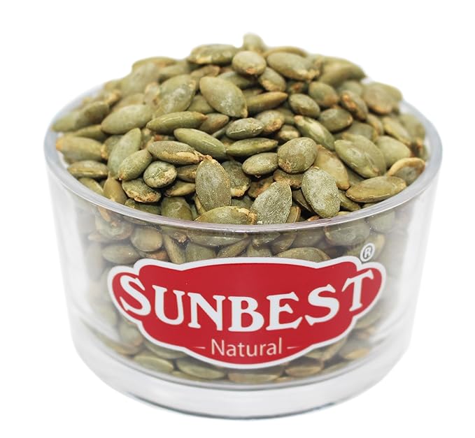 Sunbest Natural Raw Pumpkin Seeds, 2 lbs – Salted & Shelled – Whole Pepitas, Roasted – Ready to Eat, Non-GMO, Vegan, Kosher – Nutritious Snack for On-the-Go & Recipes