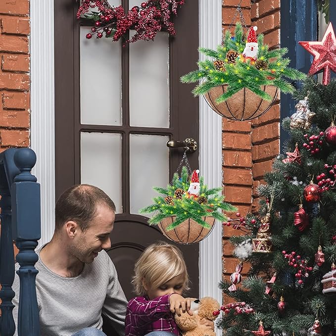 Legigo 3 Pack 16 Inch Hanging Basket Coco Liners Replacement, 100% Natural Round Coconut Coco Fiber Planter Basket Liners for Hanging Basket Flowers/Vegetables