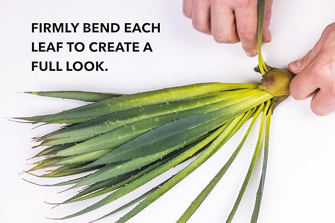 Vase and Succulents White Textured Ceramic Vase 10.5 Inch with Aloe Plant 19 Inch Minimalist Vases for Centerpieces Home Decor with Faux Aloevera Leaf Agave Plant in Decorative for Entryway Decor