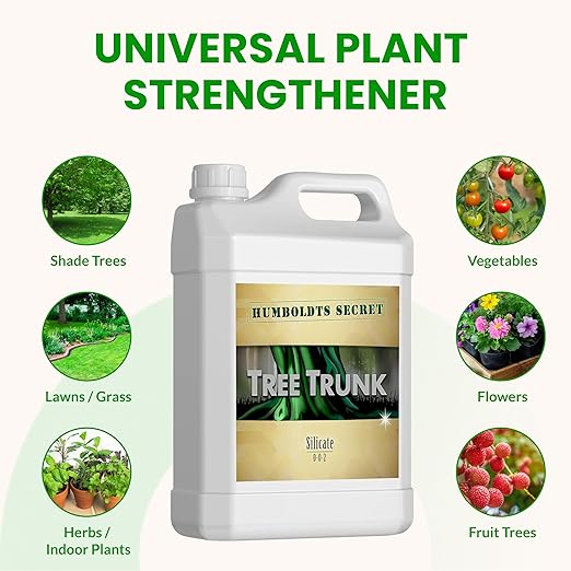 Humboldts Secret Tree Trunk | Potassium Silicate Additive | Liquid Fertilizer for Thicker Stalks, Stress Resistance & Branch Development | Indoor & Outdoor Plant Food, Hydroponic Nutrients, 32 Ounce