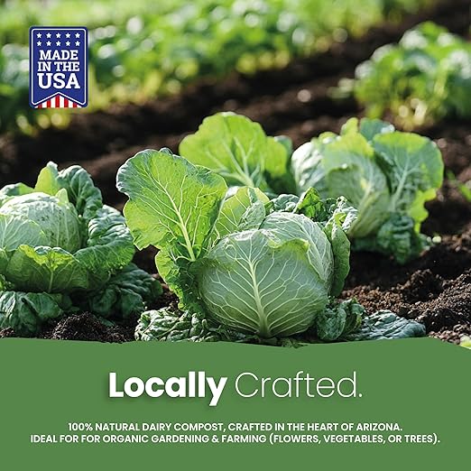 Soil Seed & Water Dan’s Gold Organic Dairy Compost – Rich, Aged Compost for Garden Beds, Raised Beds & Soil Enrichment - OMRI Listed Organic Fertilizer