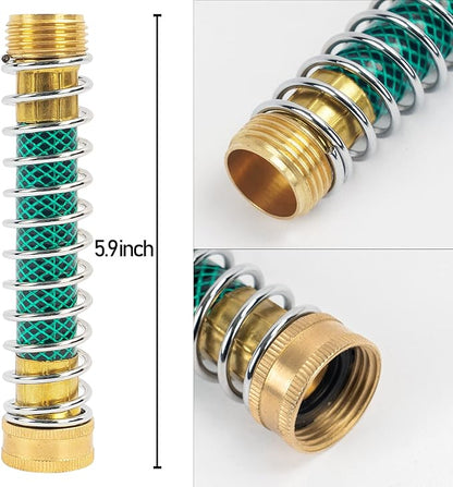 Hourleey Garden Hose Protector, Hose Extension Adapter with Coil Spring (4 PCS)