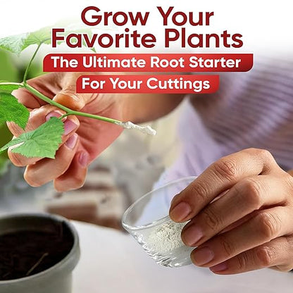 Hormex Rooting Powder #8, 16 (0.80-1.6 IBA) - Rooting Propagation Hormone for Semi-Hardwood to Hardwood Plants, Medicinal & Tree Cuttings - Root Stimulator for Plant Cloning - Maximum Growth Success