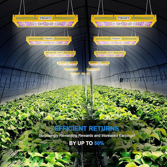 LED Grow Lights, Plant Light with Full Spectrum, Growing Lamps with Daisy Chain for Indoor Plants Seeding Vegs Flowers in 2x4 Grow Tent Greenhouse(270Watts)