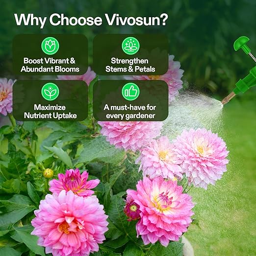 VIVOSUN Bloom Juice (0-6-4), Flowering Supplement Liquid Fertilizer for Flowering Stage, Concentrated Plant Food for All Flowering Plants, 8 Ounces