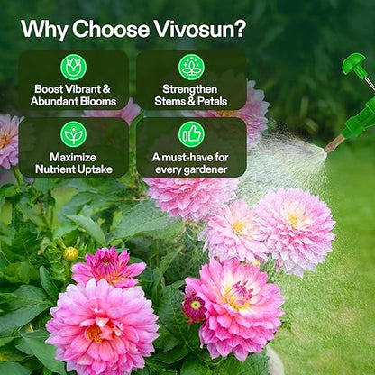 VIVOSUN Bloom Juice (0-6-4), Flowering Supplement Liquid Fertilizer for Flowering Stage, Concentrated Plant Food for All Flowering Plants, 32 Ounces/1 Quart