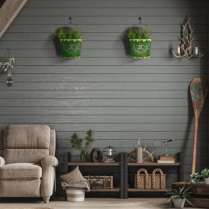 CVHOMEDECO. Farmhouse Wall Mount Metal Flower Pots Rustic Galvanized Bee Flower Holder Wall Hanging Pocket Planter for Indoor, Outdoor and Wall Decor, Set of 2 (Green)