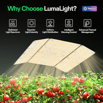 VIVOSUN VS4000 LED Grow Light with Full Spectrum Diodes & Brand Driver Dimmable Sunlike Lights for Seedling Veg & Bloom Plant Grow Lamp for 4x4/5x5 Grow Tent