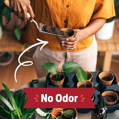 Back to The Roots Organic Worm Castings for Plants, Natural Fertilizer and Soil Enhancer for Gardening, Made in The USA, 5lb