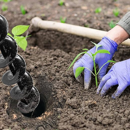 TCBWFY 3x24 Inch Auger Drill Bit for Planting - Easy Planter Garden Auger - Bulb & Bedding Plant Augers - Post Hole Digger for 3/8”Hex Drive Drill