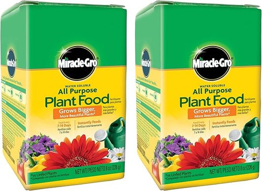 Miracle-Gro Water Soluble All Purpose Plant Food 8 oz., 2-Pack