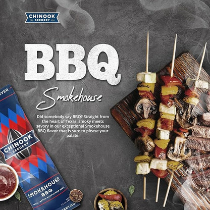 Chinook Seedery Low Sodium Sunflower Seeds – Smokehouse BBQ Flavor, Pack of 36, 1.5oz – Sunflower Seeds to Eat – Keto, Jumbo, Roasted, Baseball Snacks