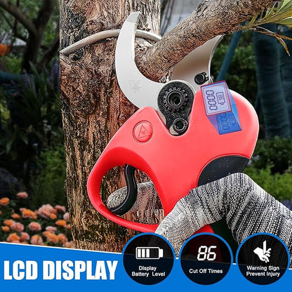 Electric Pruning Shears Cordless, 1.6"(40mm) Cordless Pruner, 2Pcs 2000mAh Battery Operated Pruning Shears & Electric Tree Pruner, SK5 Steel Blades Battery Powered Pruning Shears JOVANT
