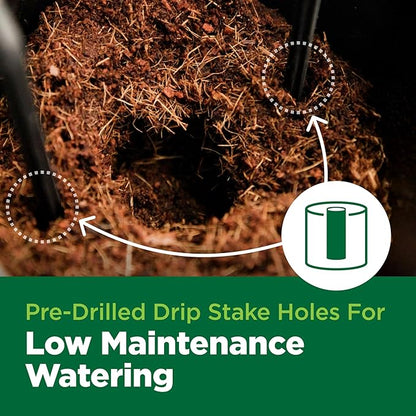 Char Coir Bio Pot, 100% RHP Certified Coco Coir in Fabric Bag for Seed or Clone, Buffered, pH Stable, Low EC, Triple Washed, for Hydroponics, Flowers, Vegetables, Herbs and More, 1/2 Gal