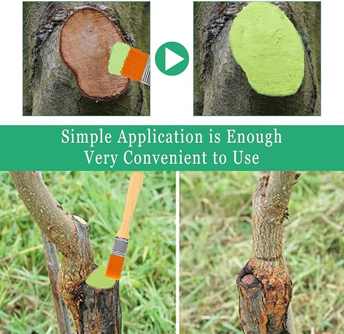 Tree Wound Sealer, Tree Pruning Sealer, Bonsai Cut Paste, Grafting Paste Grafting Wax, Tree Wound Dressing for Trees, Shrubs, Roses (2PCS)