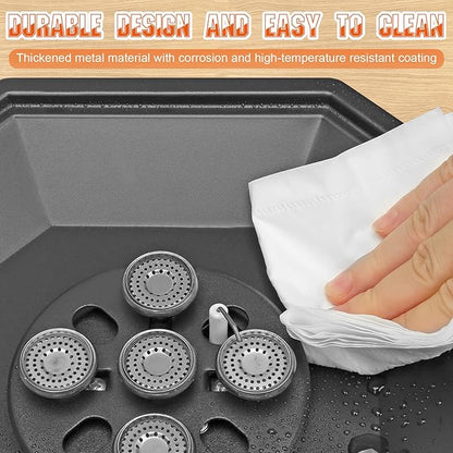 Camping Stove Propane Two Burner, 34000BTU Foldable Camp Stove Gas Propane Burners for Outdoor Cooking, Portable Stoves Gas Burners with Windsheild, Carrying Bag, Grates, Regulator