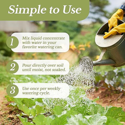 LEAVES AND SOUL Professional Liquid Pumpkin Fertilizer | 5-1-5 Concentrate, Liquid Plant Fertilizer for Garden, Healthy Produce, Good Harvest, Multi-Purpose Blend & Gardening Supplies | 8 oz