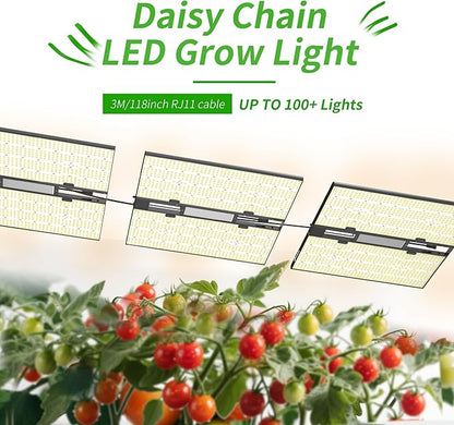 FARMLITE Grow Light for Indoor Plants Quantum Board Grow Light Full Spectrum Led Grow Lights Growing Lamp Daisy Chain Dimmable (400Watts)