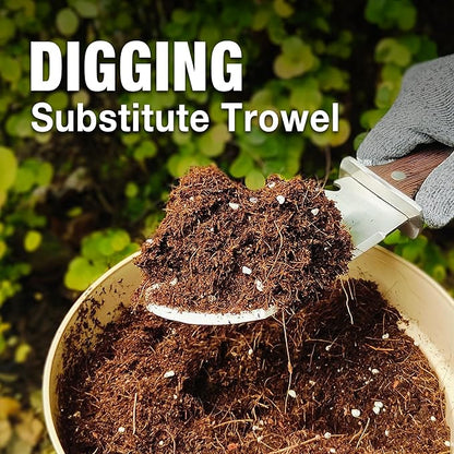 4-in-1 Hori Hori Garden Knife Heavy-Duty Small Gardening Trowel, for Quick Digging, Cutting, Weeding