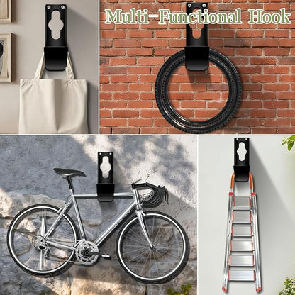 SupKing Hose Holder Wall Mount,Heavy Duty Garden Hose Hanger Reel Metal Hose Hooks Fit to100ft Expandable Watering Hose Storage